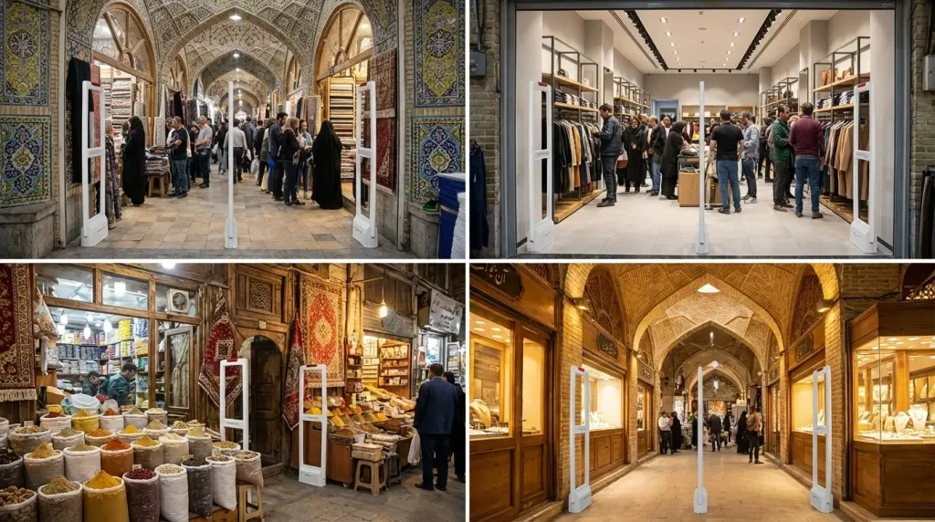 نصب گیت ضد سرقت در بازار بزرگ